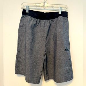 Adidas Axis Woven Hybrid Heathered Gray Shorts